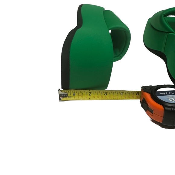 Free People Jeffrey Campbell Text Me Puffy Platform Sandal Green Neoprene 7 - Picture 7 of 11